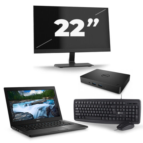 Dell Latitude 5490 - Intel Core i5-8e Generatie - 14 inch - 16GB RAM - 480GB SSD - Windows 11 + 1x 22 inch Monitor