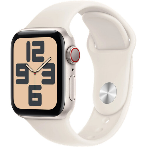 Tweedekans Apple Watch SE 2024 4G 40mm Starlight Sportband M/L