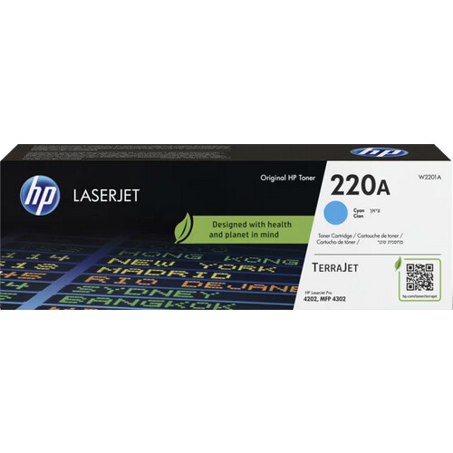 Tweedekans HP 220A LaserJet Toner Cyaan